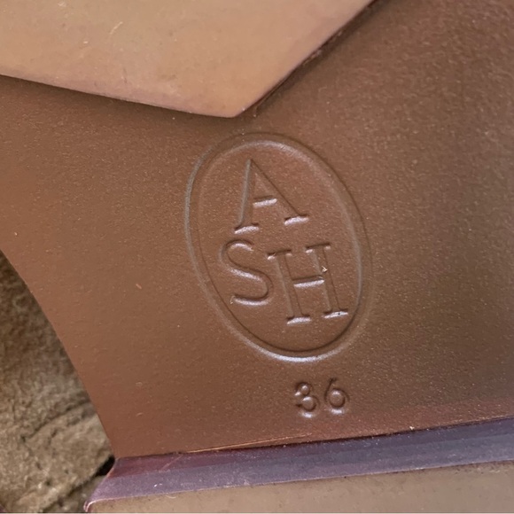 ASH Jess Tall Suede Over The Knee Hidden Wedge Boot EUR 36 US 6 Russet Brown - Picture 6 of 8